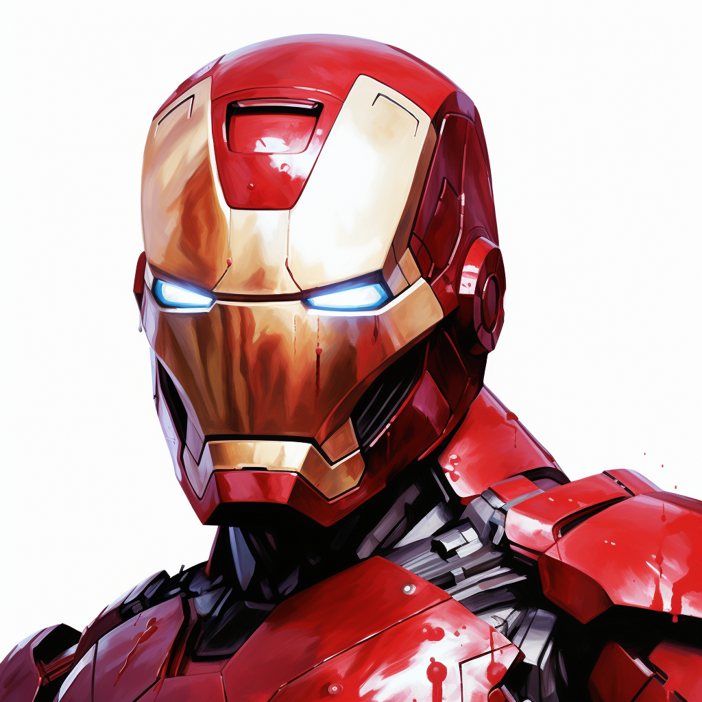 Close-up of Ironman's head