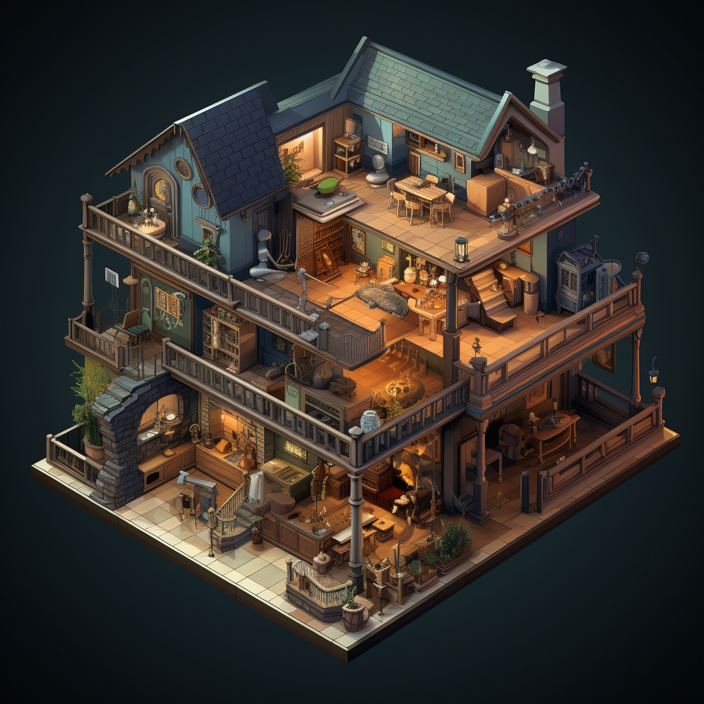 Isometric House Humidor