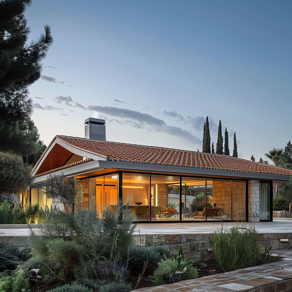 Israeli home with tile roof