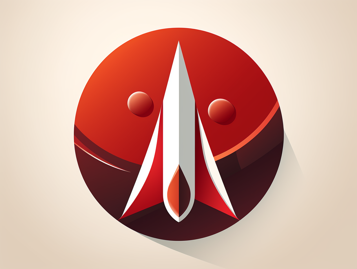 Simplified rocket logo for IT training platform