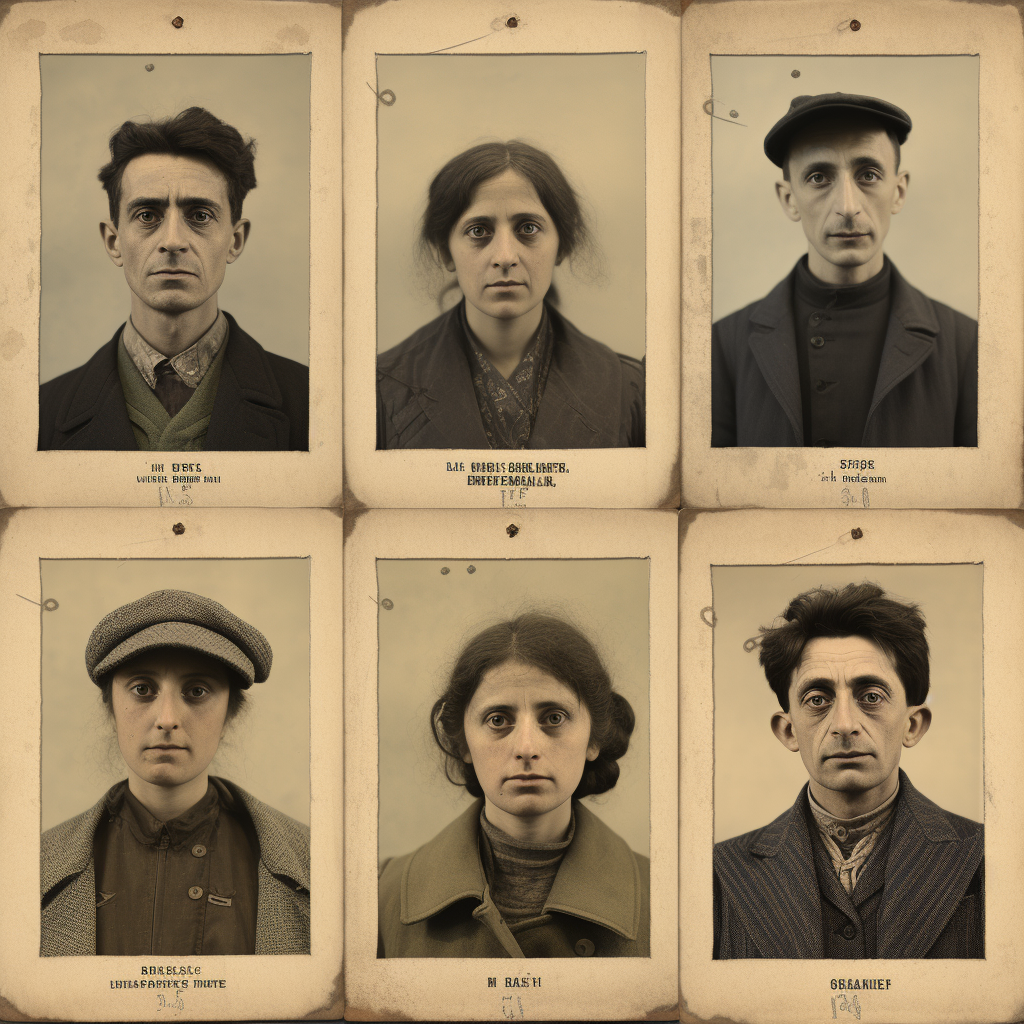 Italian 1920s passport photos