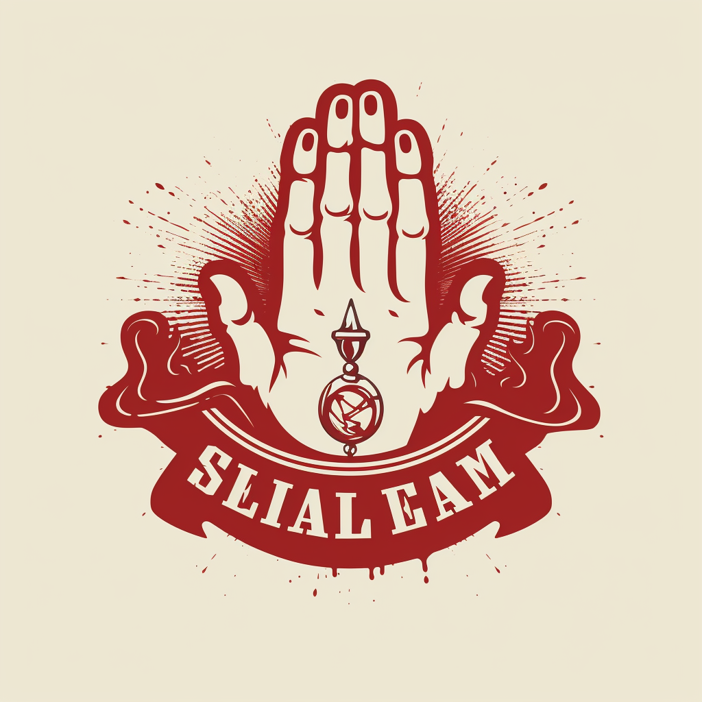 Logo proposal with Italian hand and salt