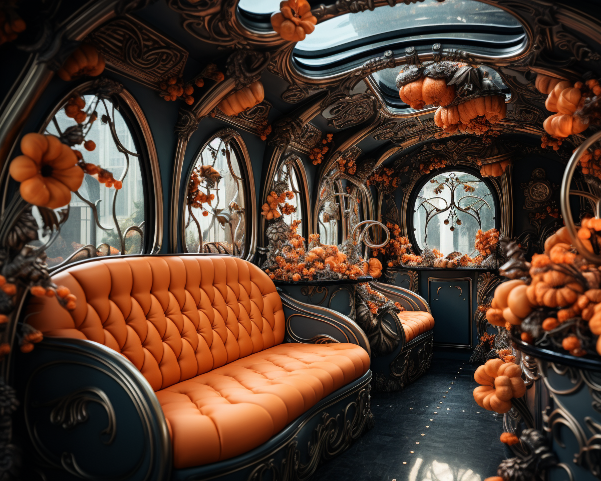 Luxury Baroque Bus Interior Design