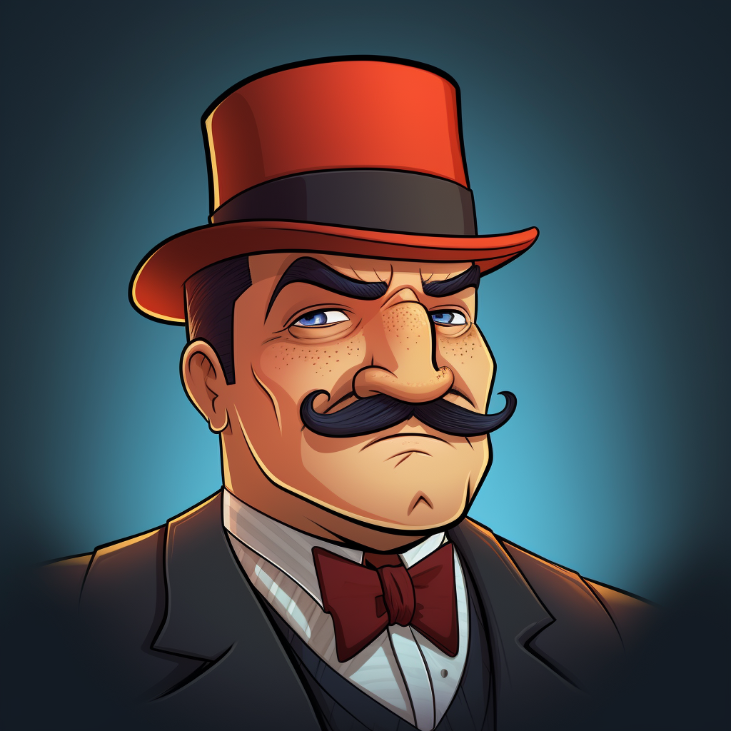 Hand-drawn goofy mobster character, Ivan the Informant