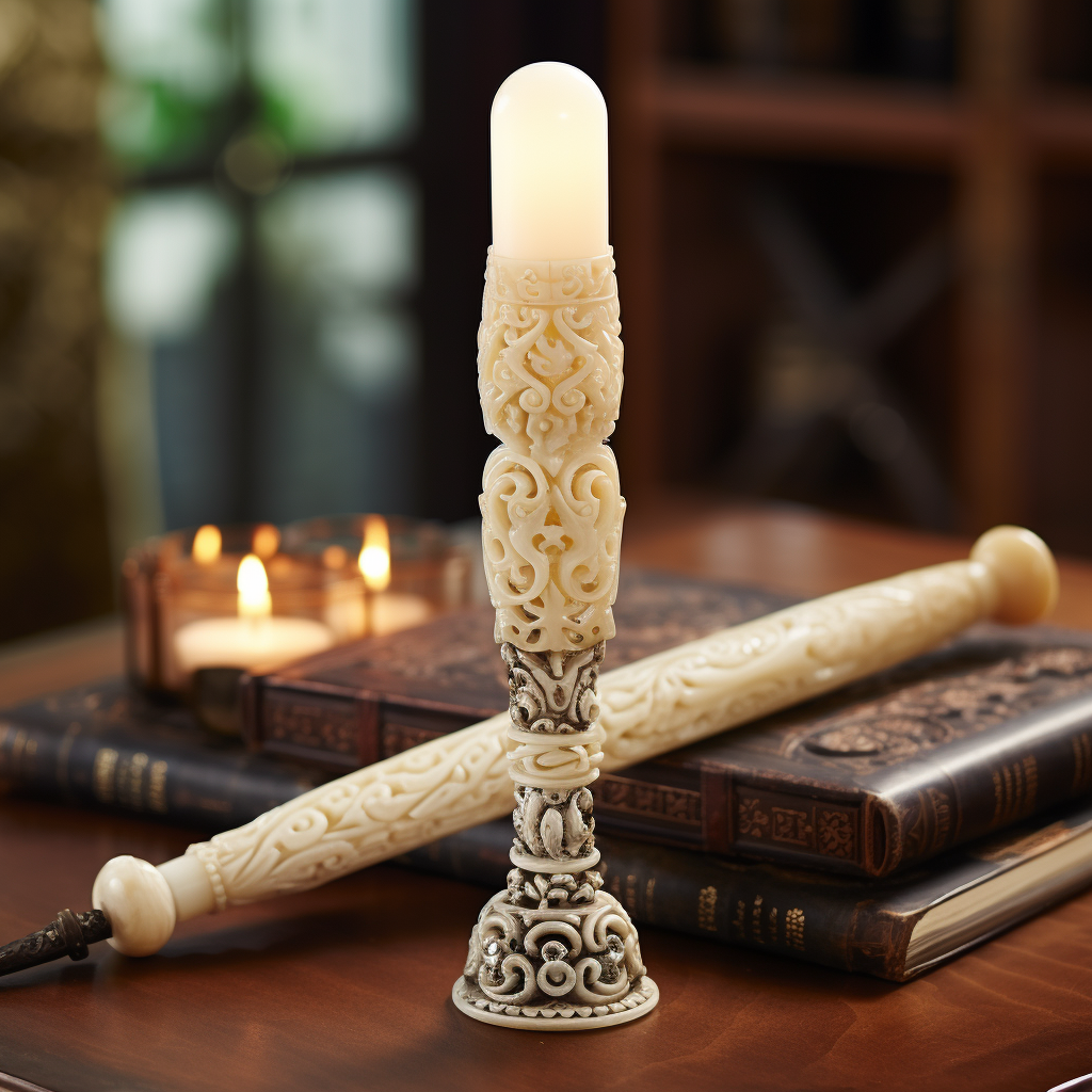 Ivory Wand on Stone Table