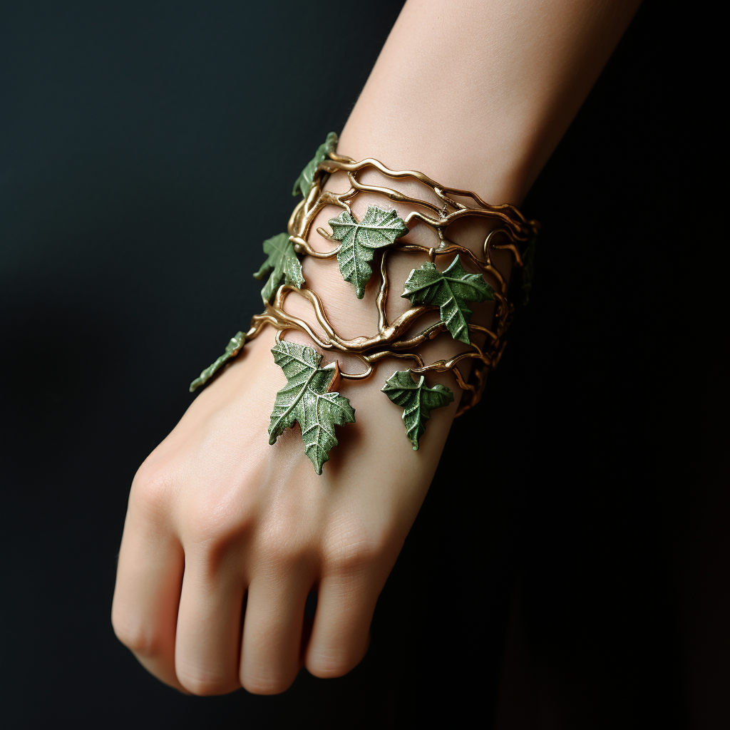 Fashionable ivy arm cuff design