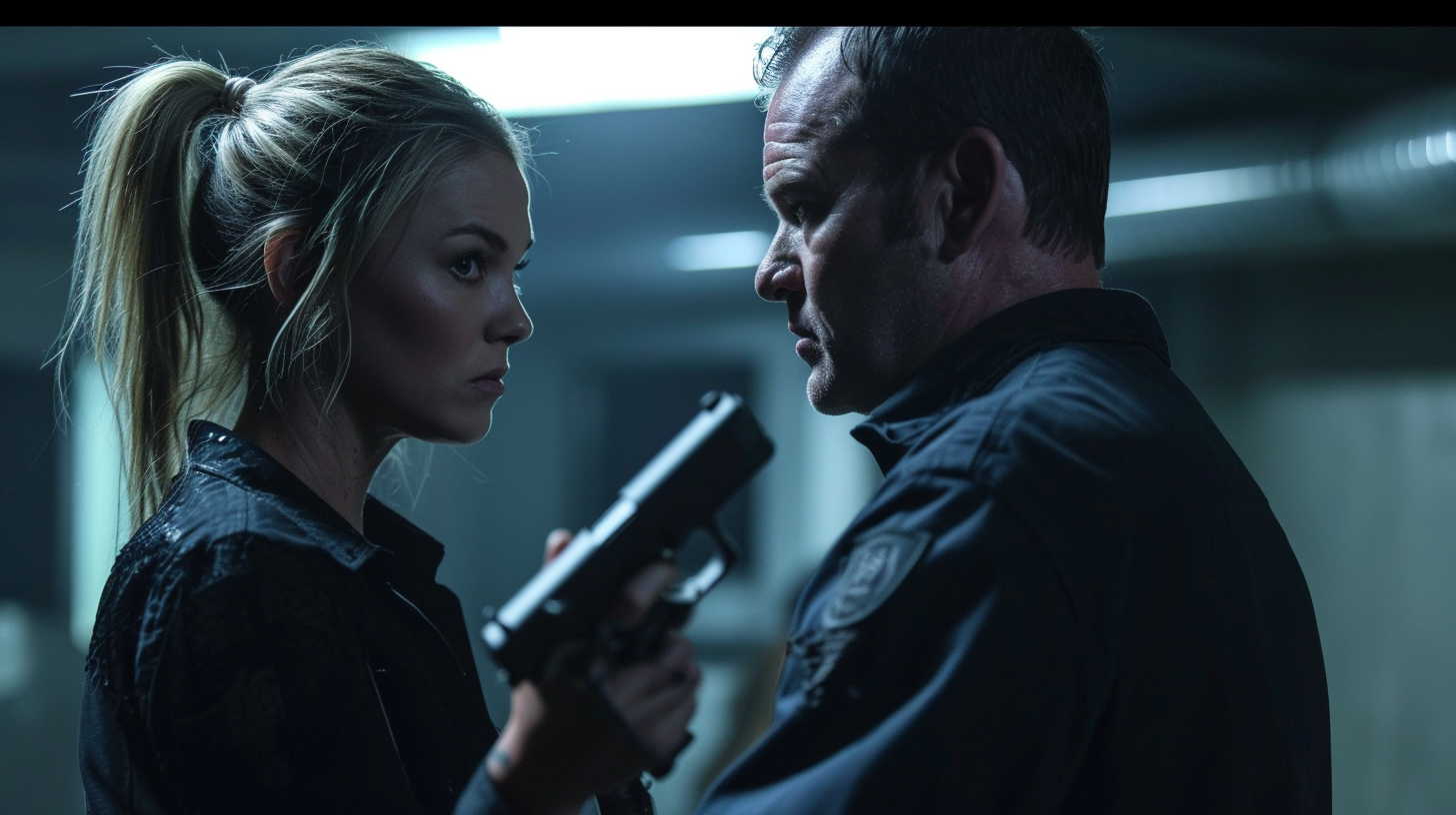 Jack Bauer and Kenzie Dalton in intense showdown