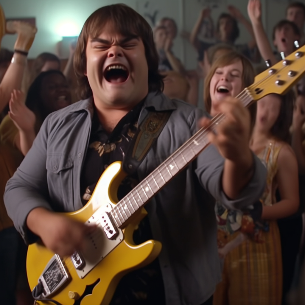 Jack Black with Banana