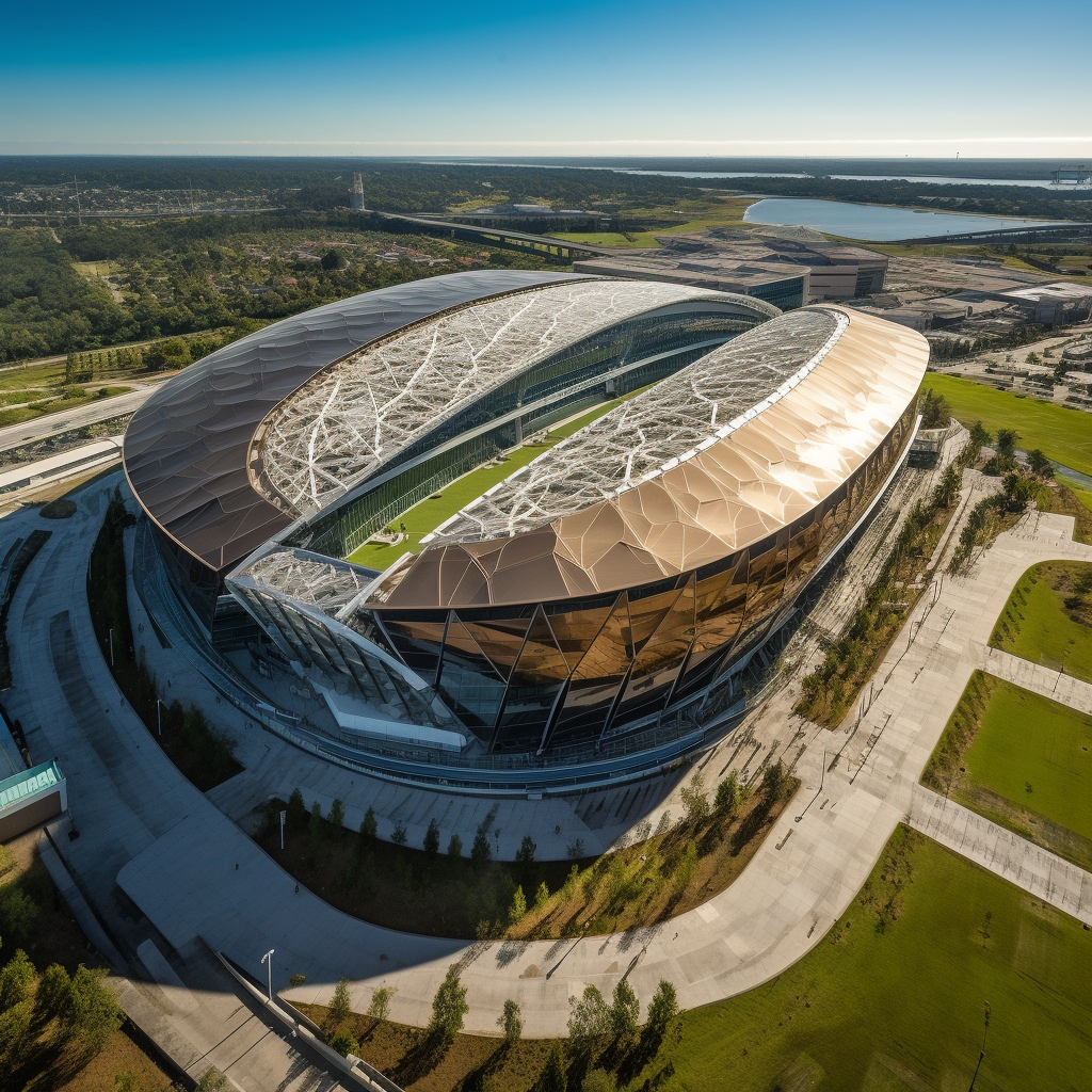 Jaguar-inspired football stadium in Jacksonville