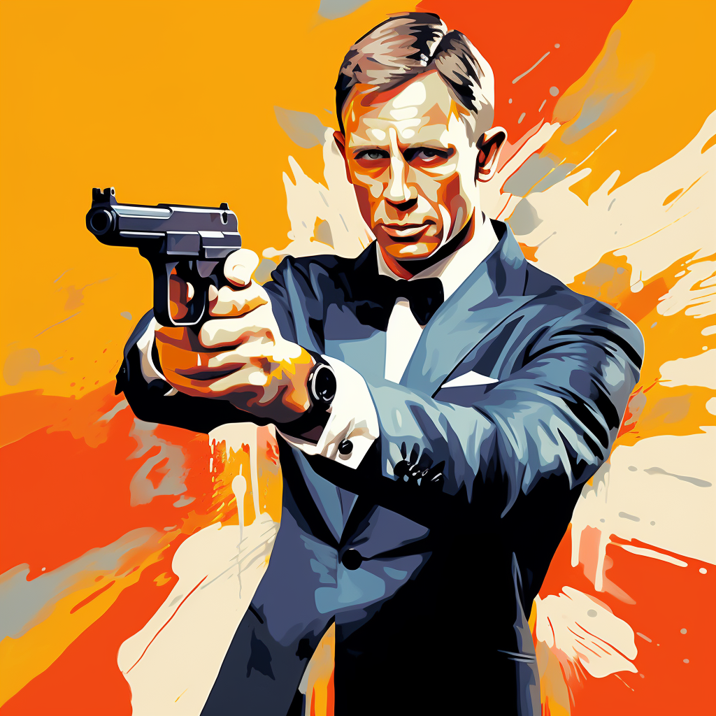 James Bond Daniel Craig Pop Art