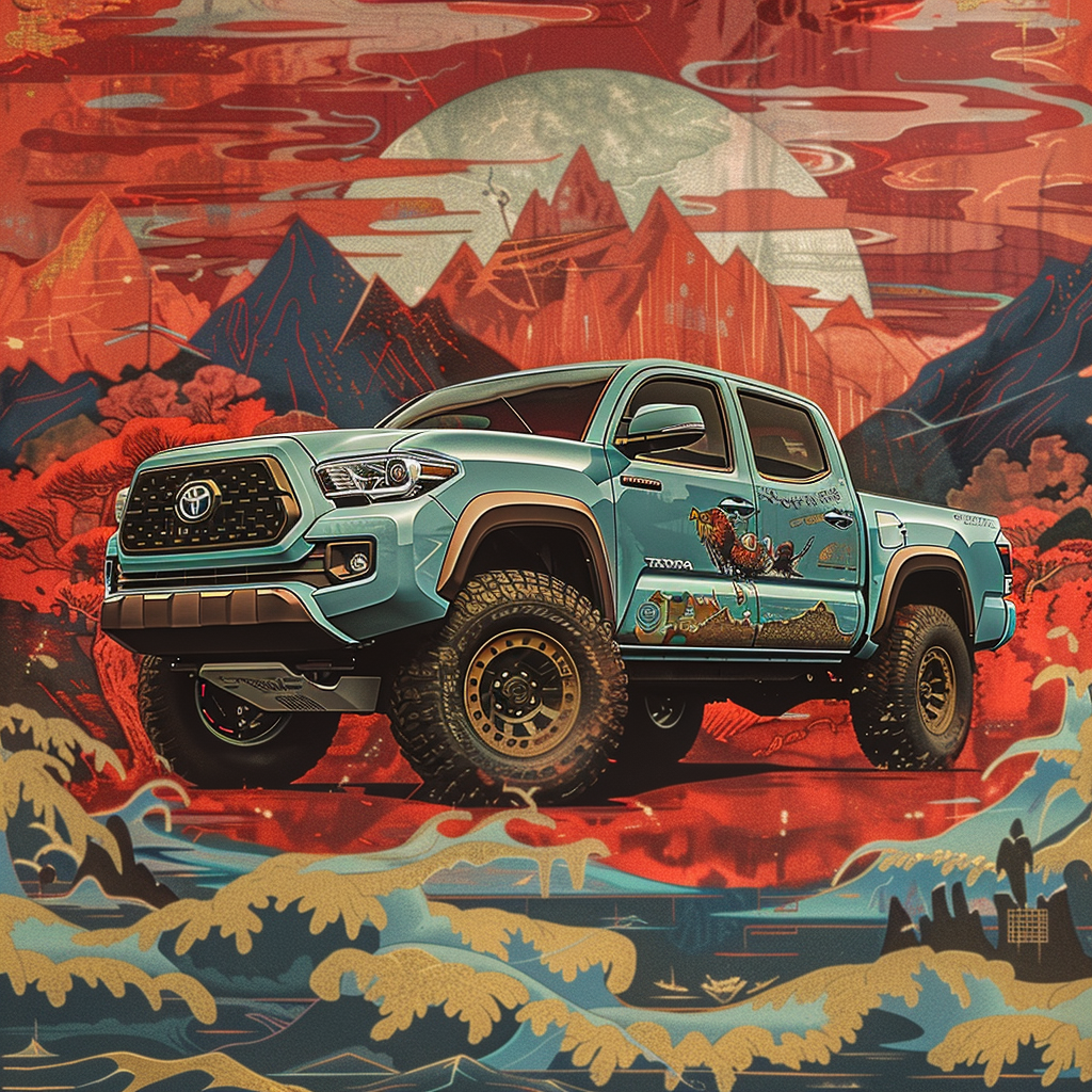 James Jean Toyota Tacoma Illustration