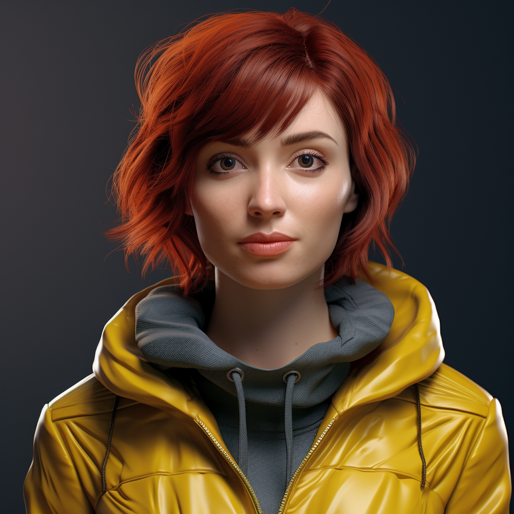 Female named Jane advanced 3D model