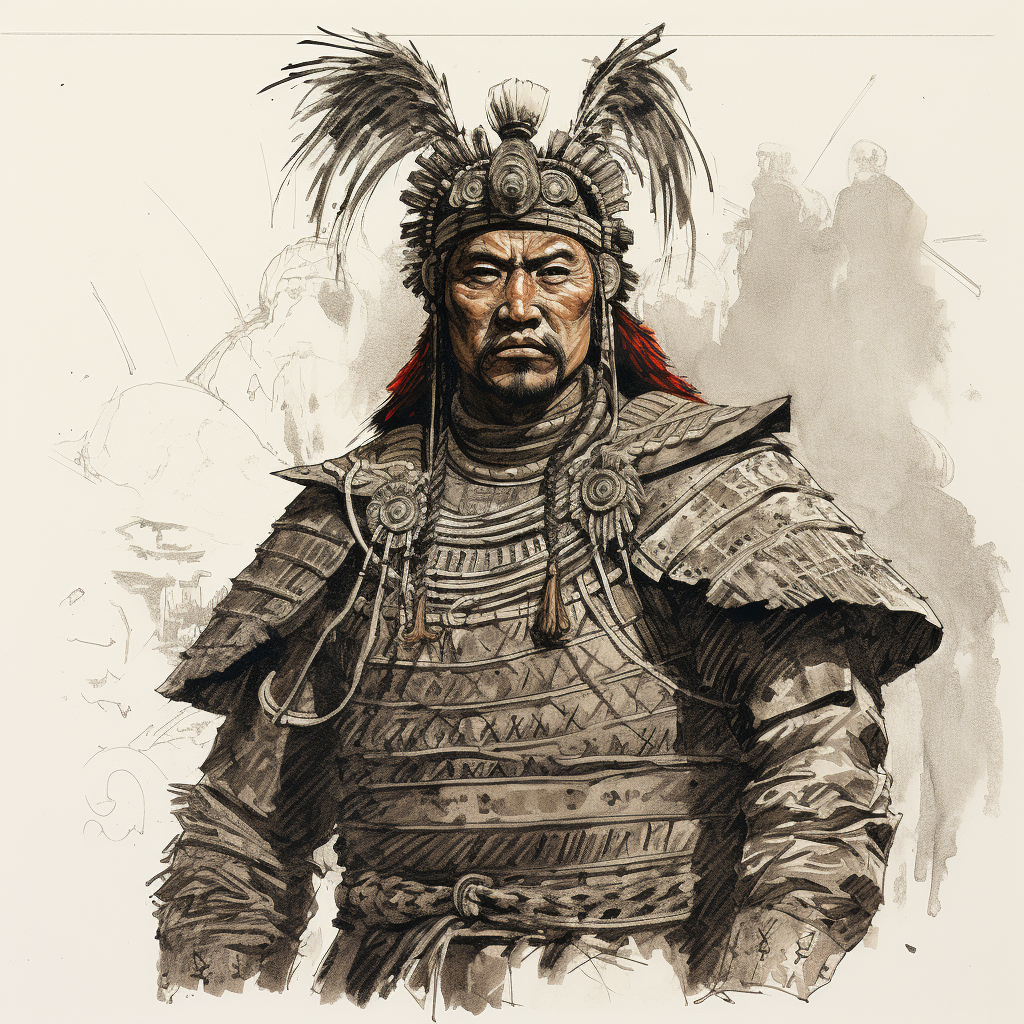 Jangkak Three Kingdoms Leader Troops Ink Pen