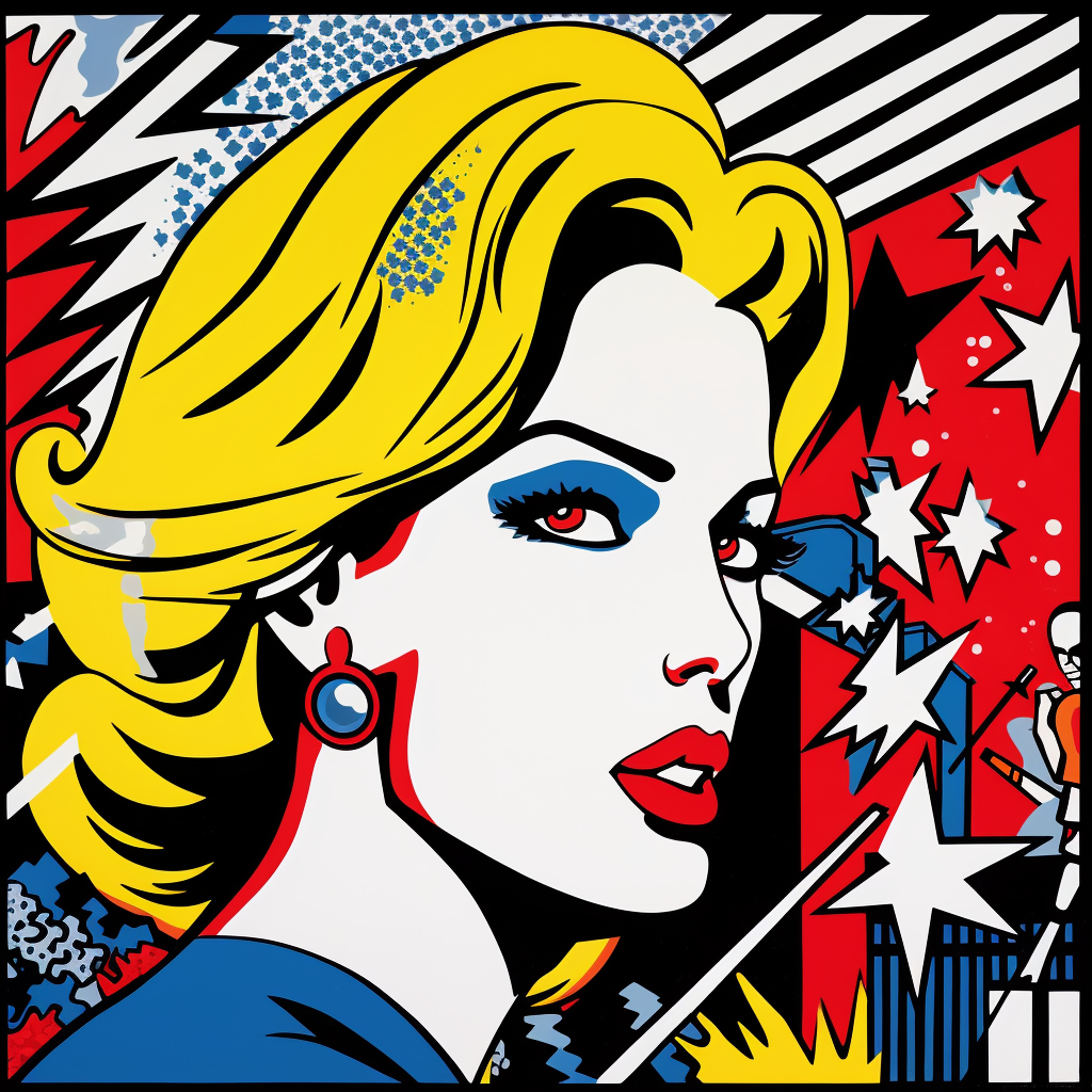 January 6 White House Riots Lichtenstein Style