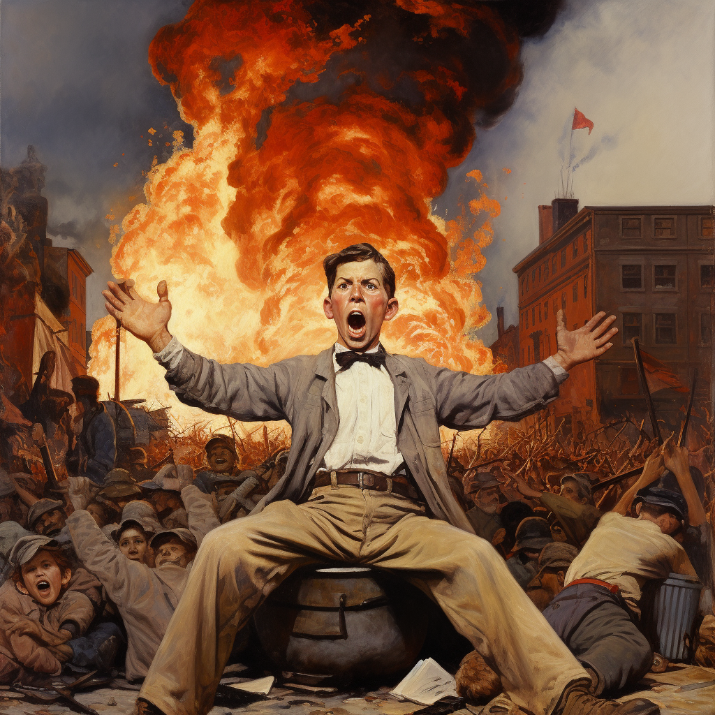 Norman Rockwell's January 6th Insurrection painting  ?