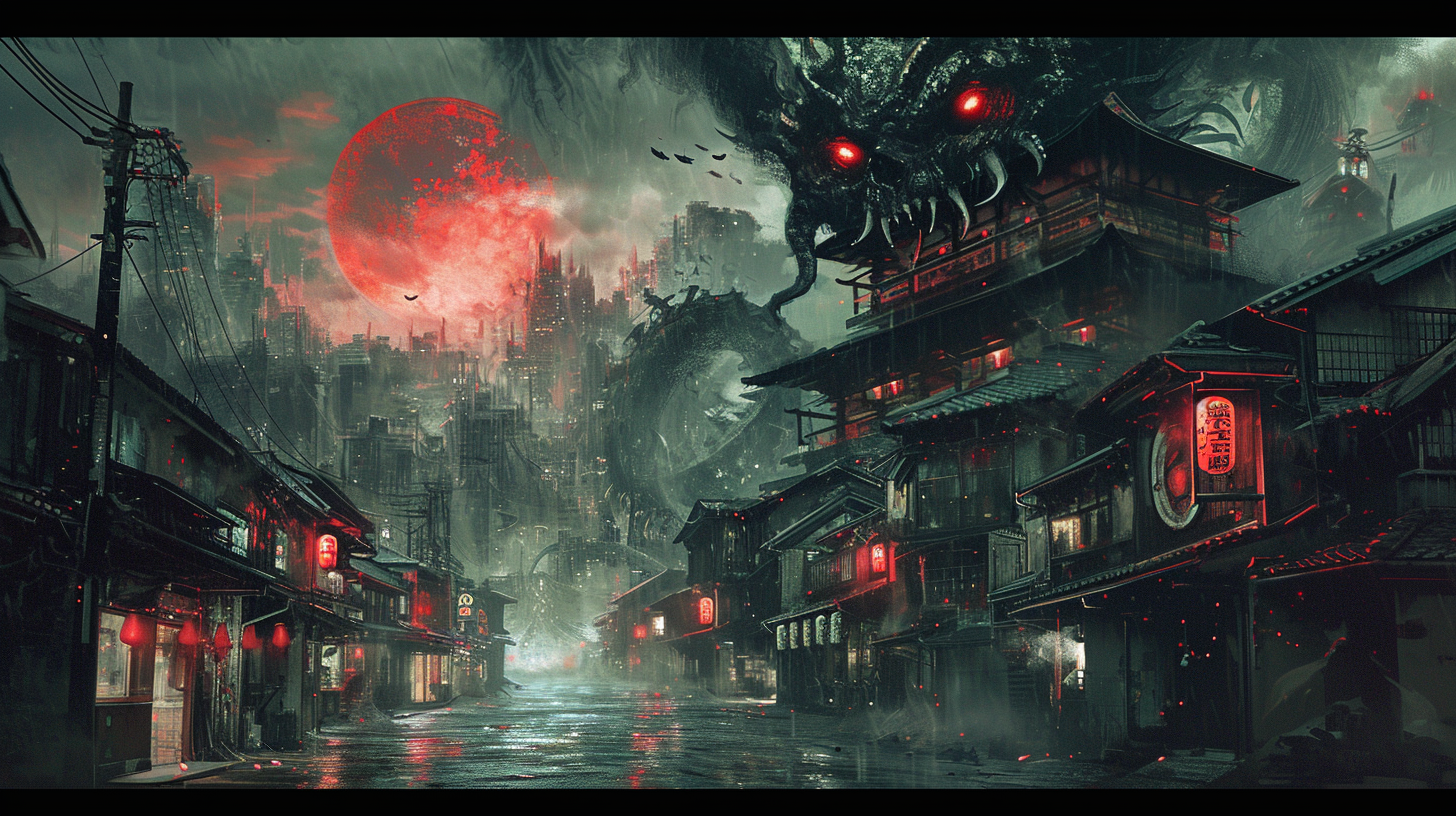 Japan Sci Fi Horror Art