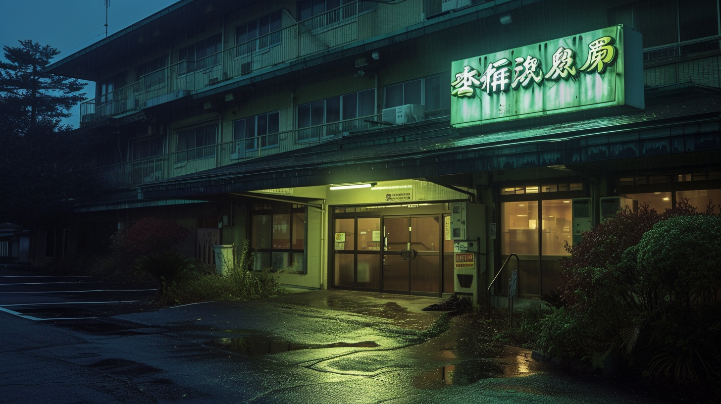 Japanese business hotel eerie atmosphere