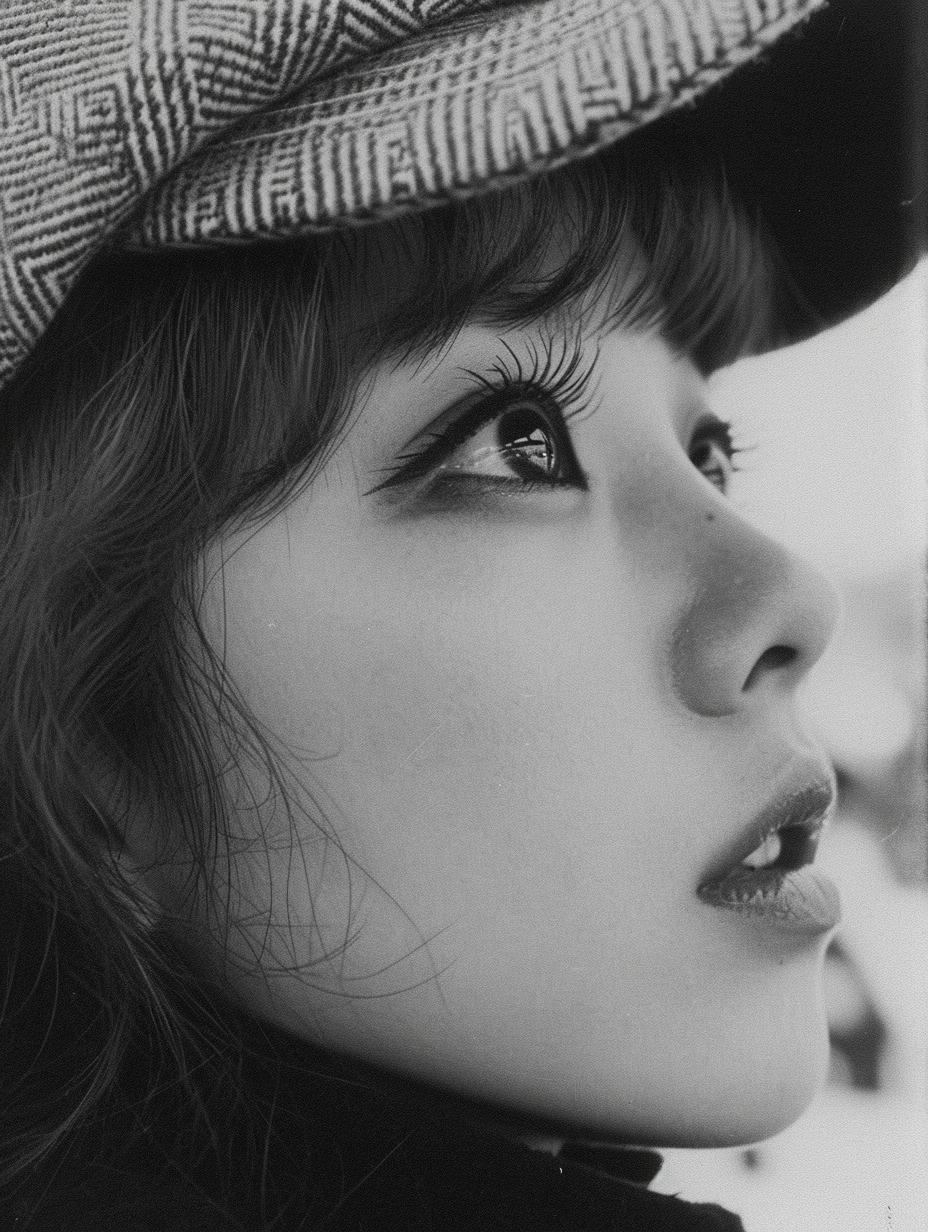 Close-up photo of a Japanese girl