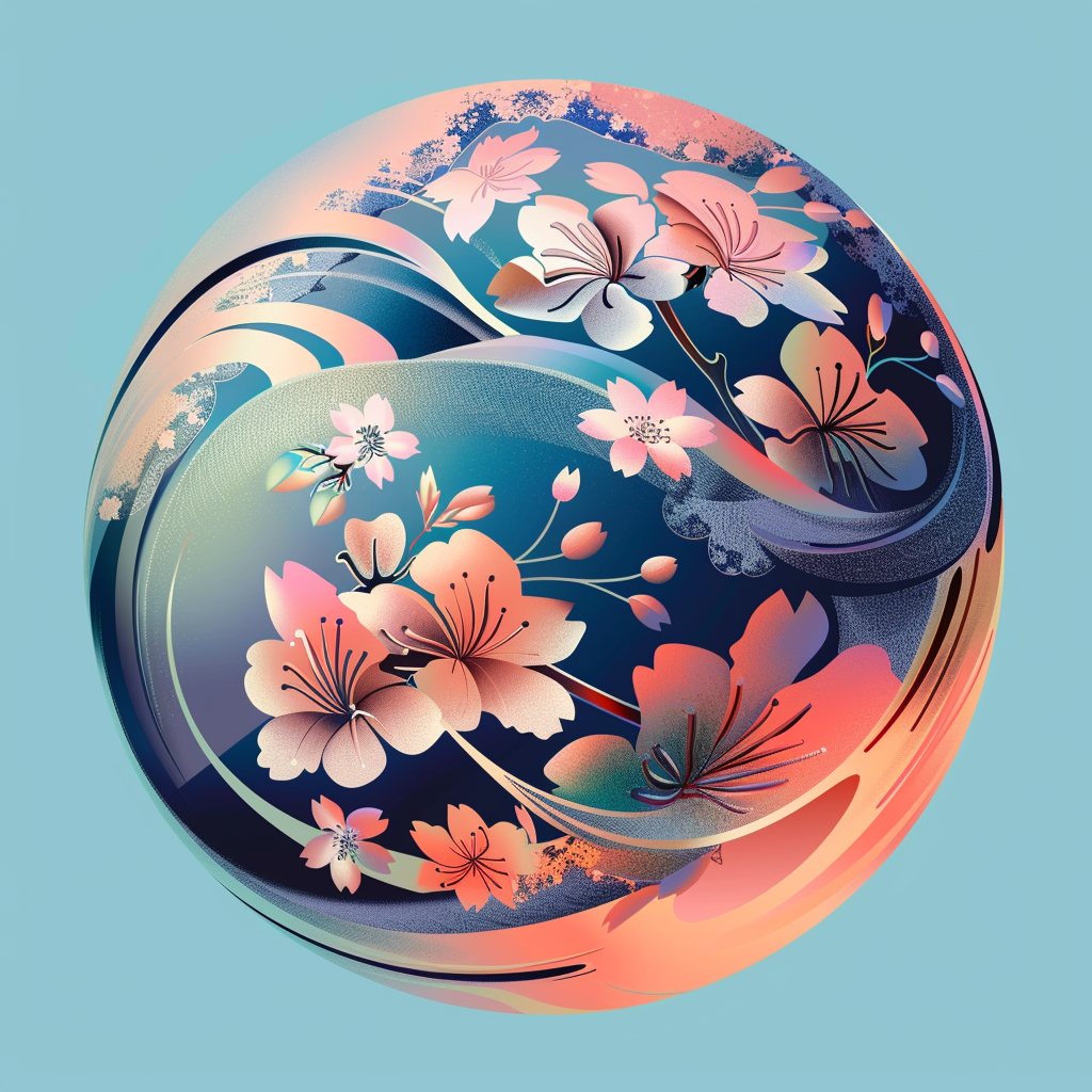 Japanese Design Ball Circle