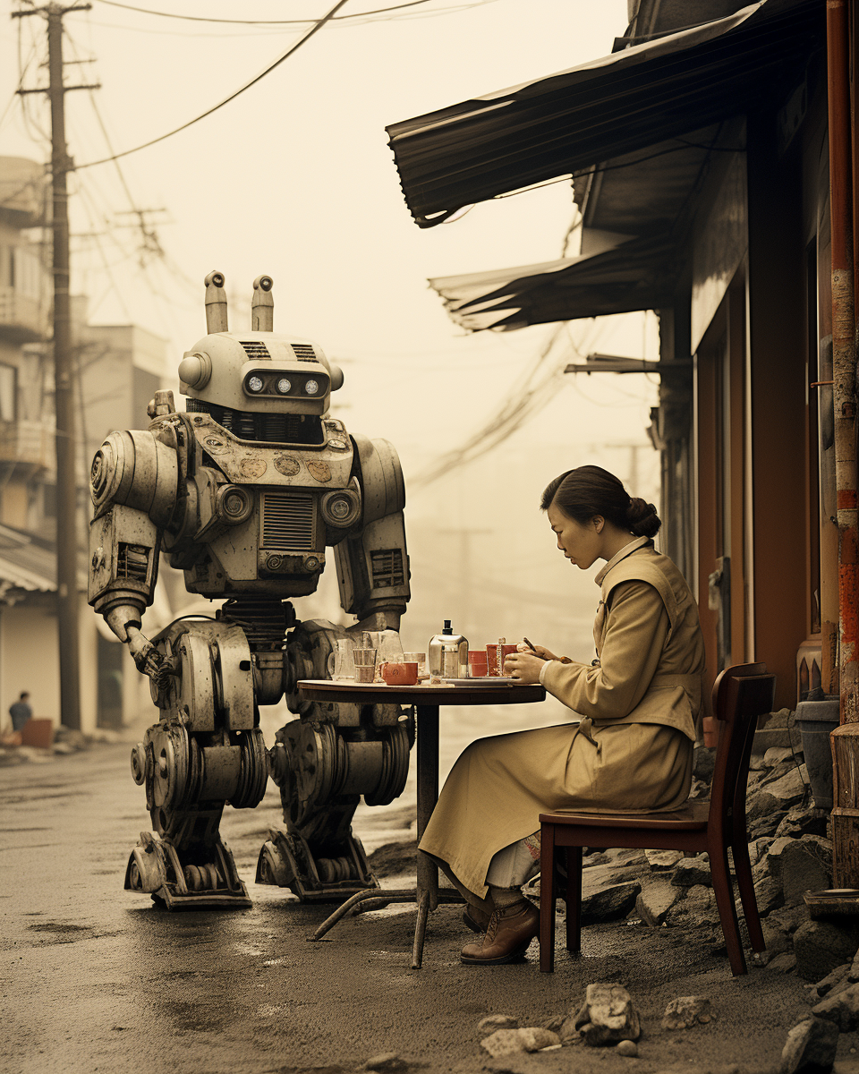 Japanese Retrofuturism Neohistorical Photography Super Robot