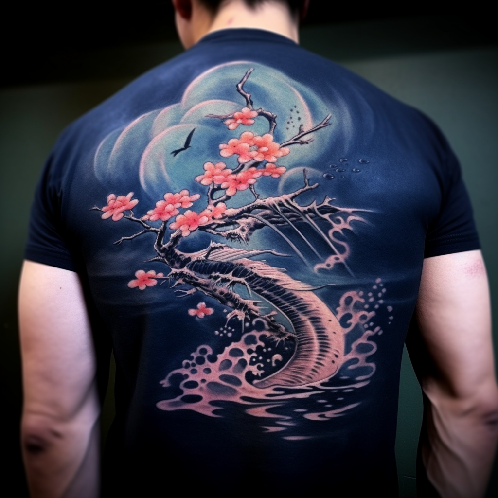 Men's Japanese Koi Fish Tattoo