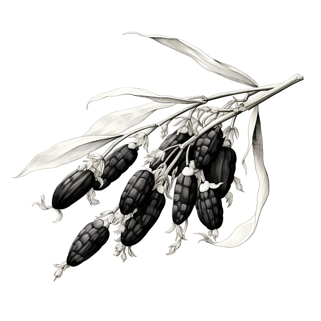 Japanese-style Rice Ears Illustration