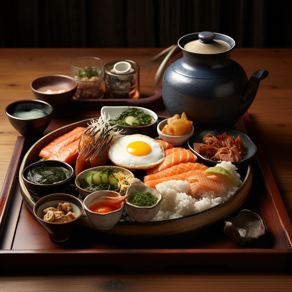 Japanese breakfast meal