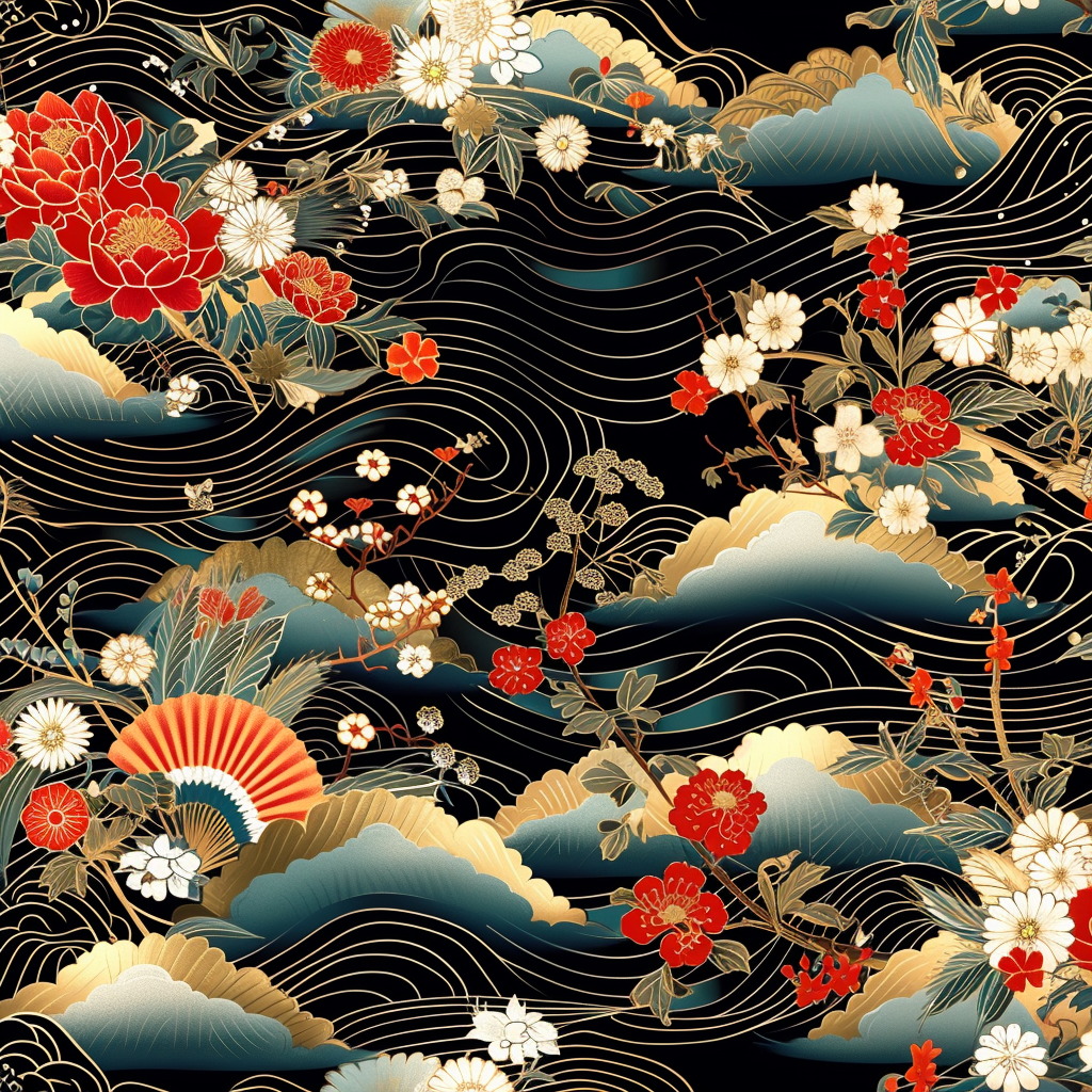 Japanese traditional pattern image