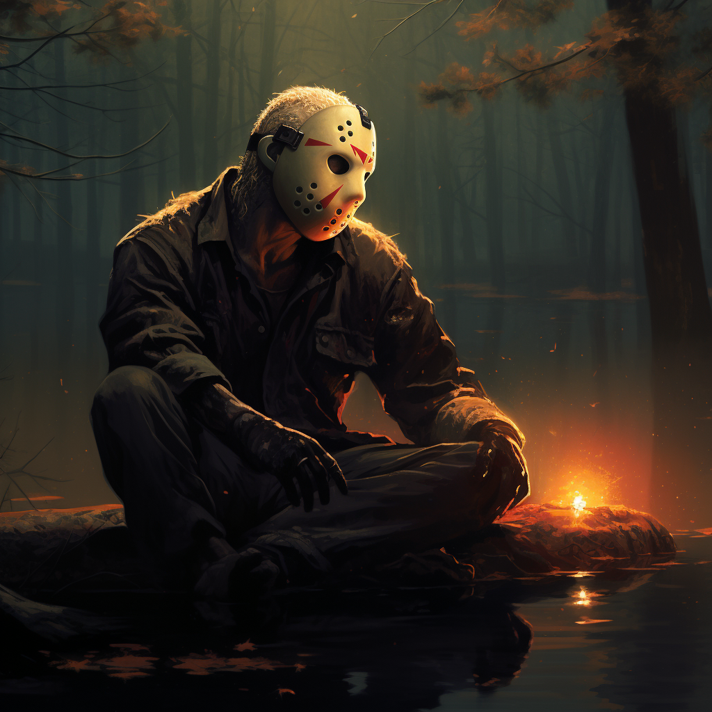 Chilling Jason Voorhees on Friday the 13th