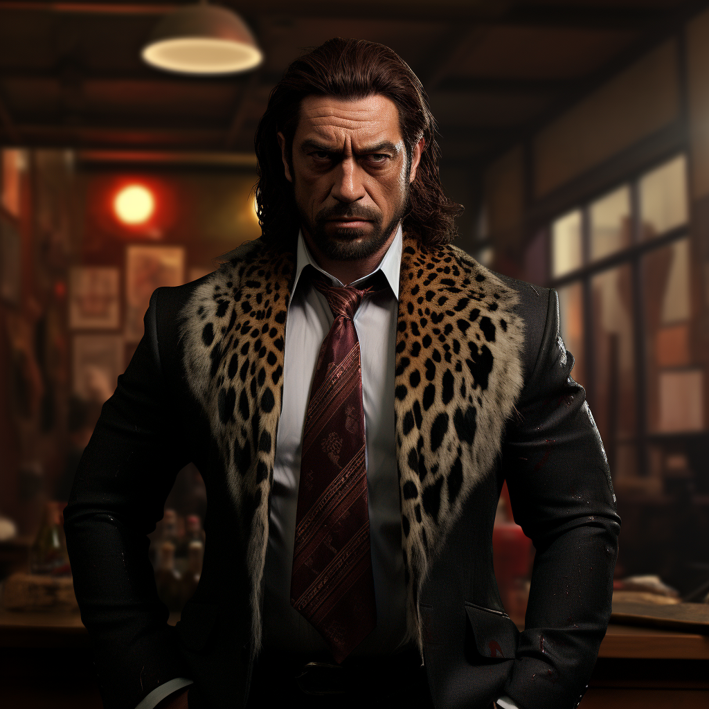 Javier Bardem as Kraven the Hunter in Marvel costume