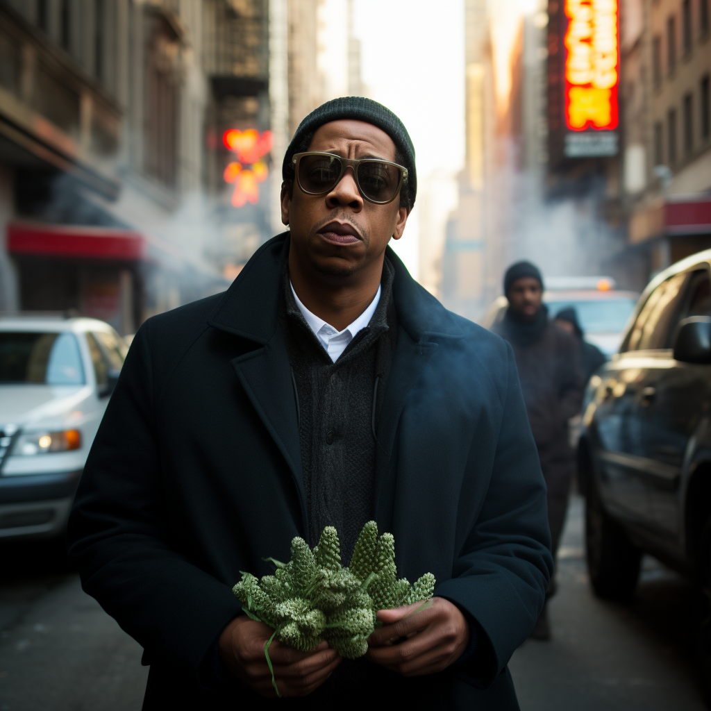 Jay-Z selling drugs in the street