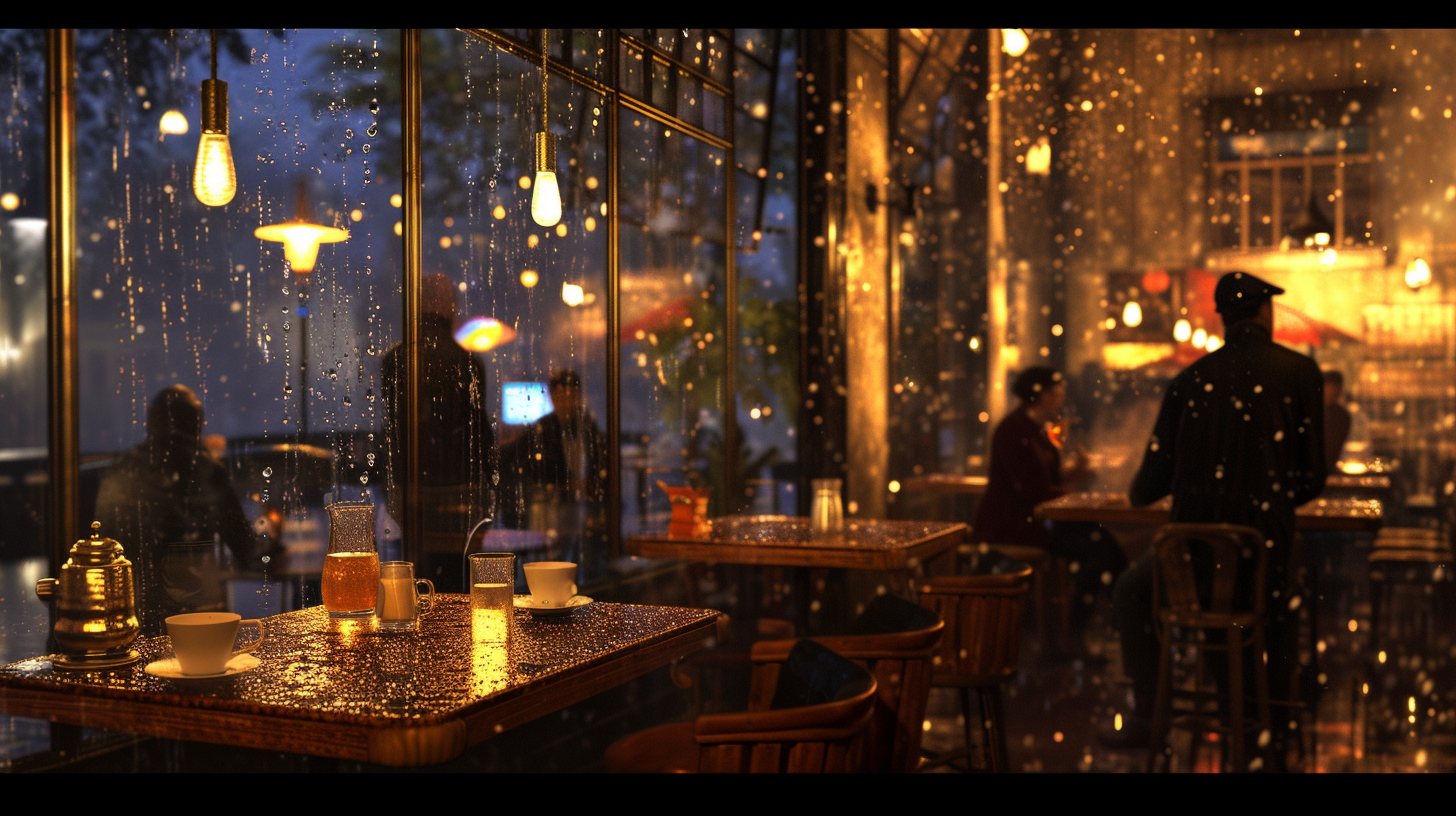 Jazz Cafe Rainy Night