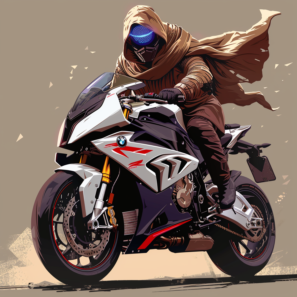 Jedi Obi-Wan on Motorbike 2023