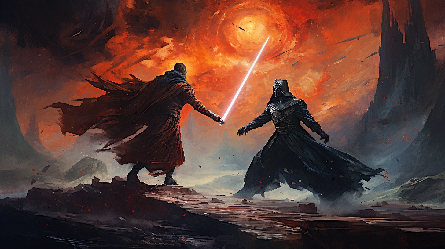 Intense Jedi vs Sith Battle on Baren Planet