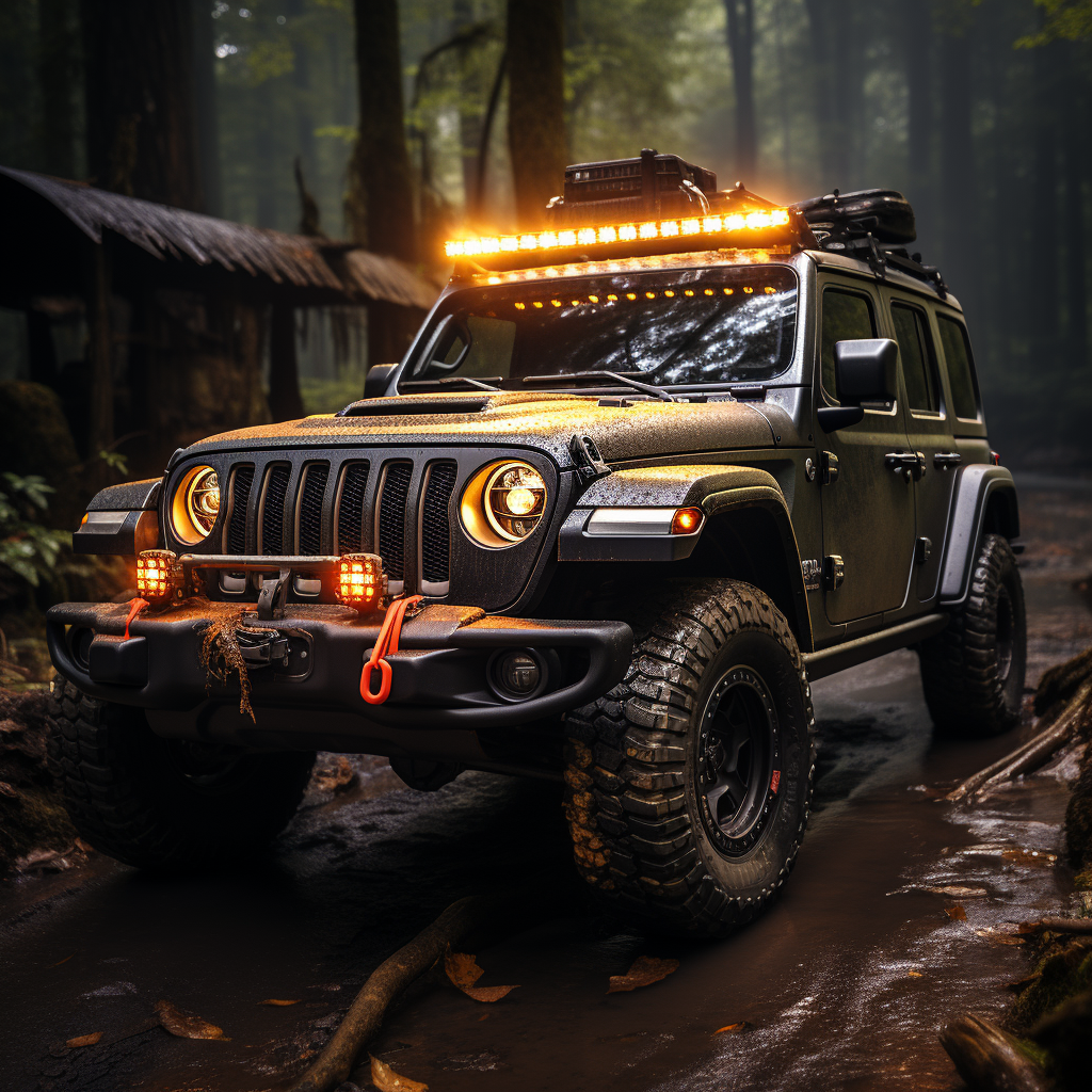 Beautiful Jeep Car Artwork Image