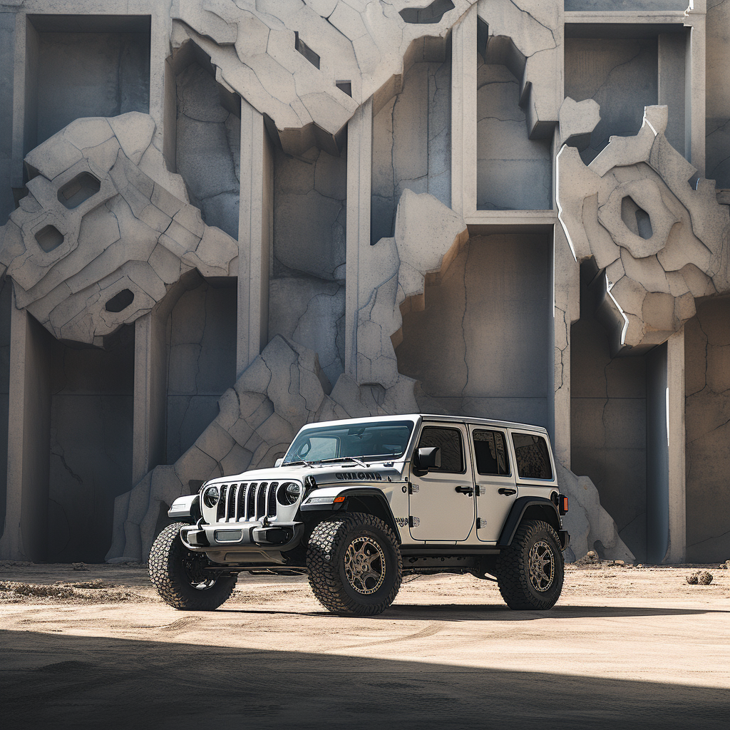 Bold Jeep Wrangler Brutalism