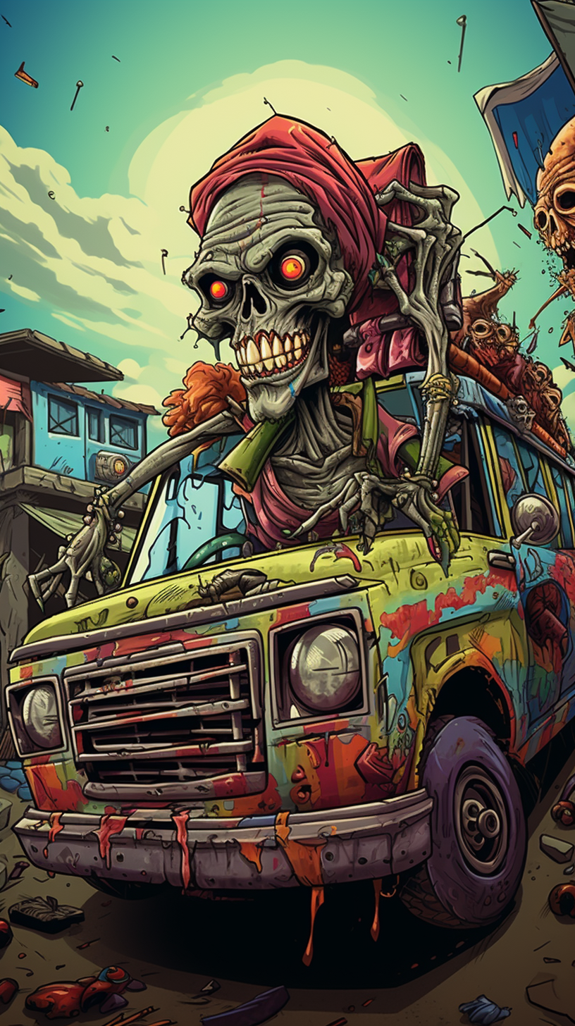 Zombie jeepney driver on the loose