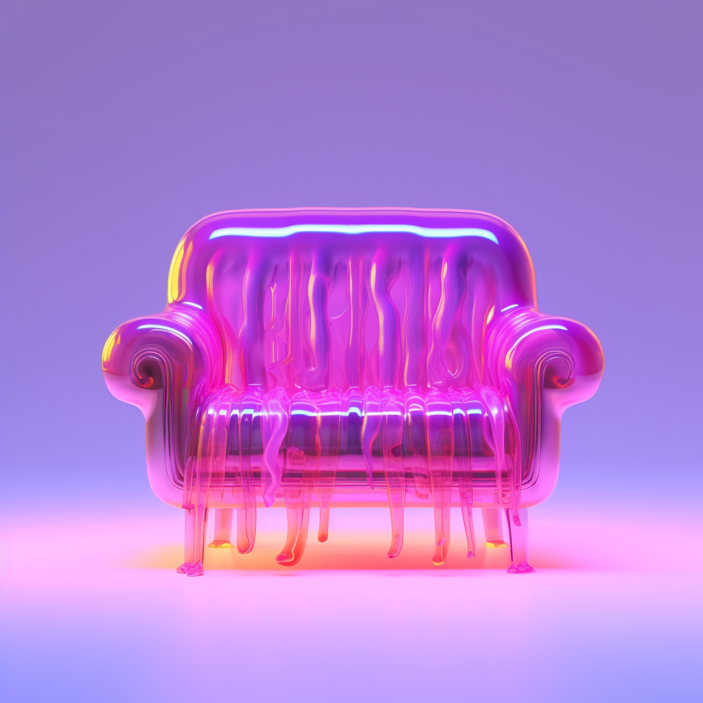 Stunning jelly furniture with reflection