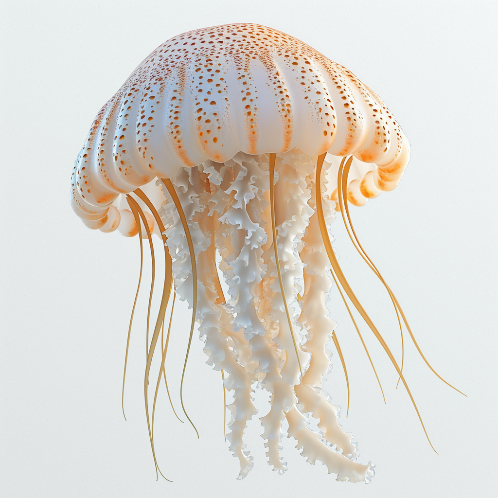 Realistic Jellyfish 3D Render