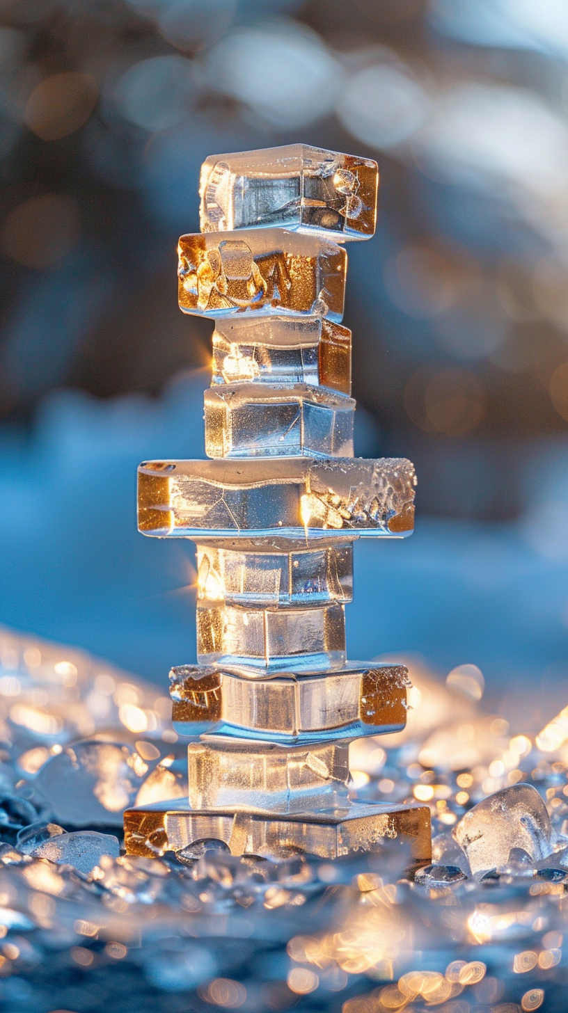 Ice Jenga Game Pieces