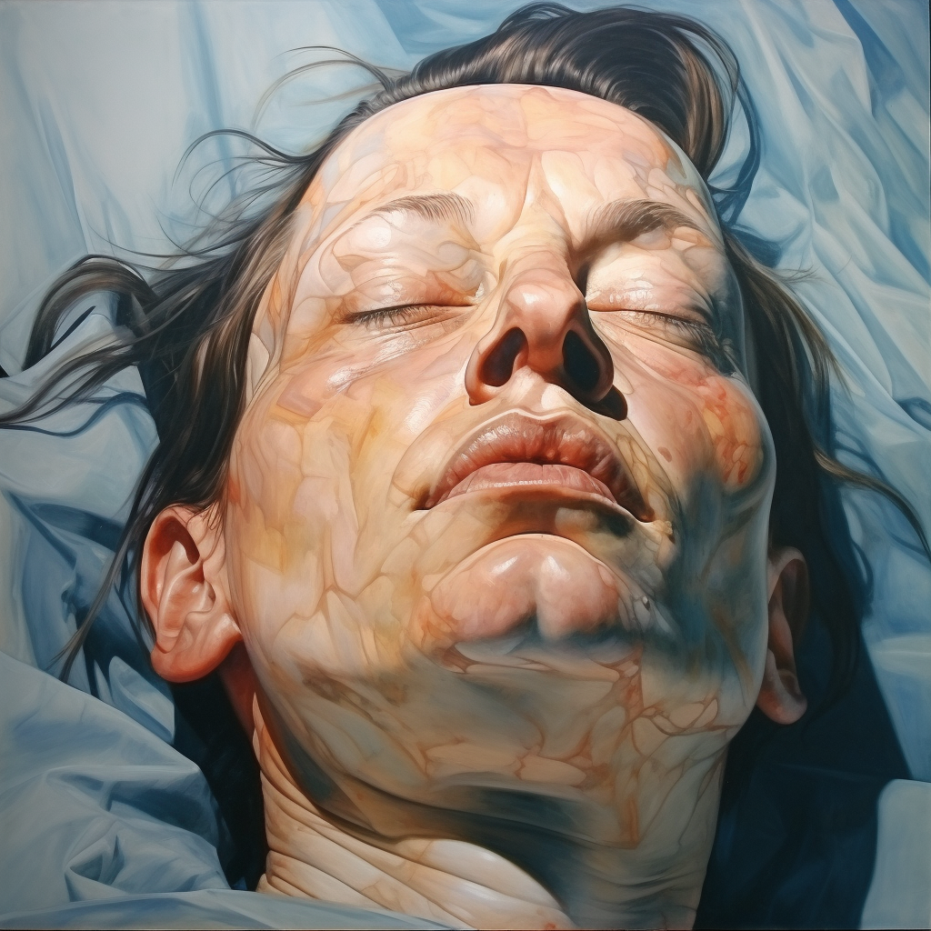 Artistic collaboration between Jenny Saville and Lucien Freud