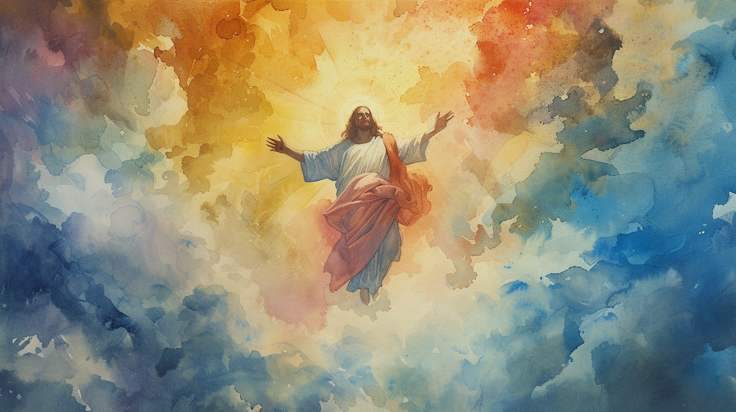 Jesus Ascending to Heaven Artwork