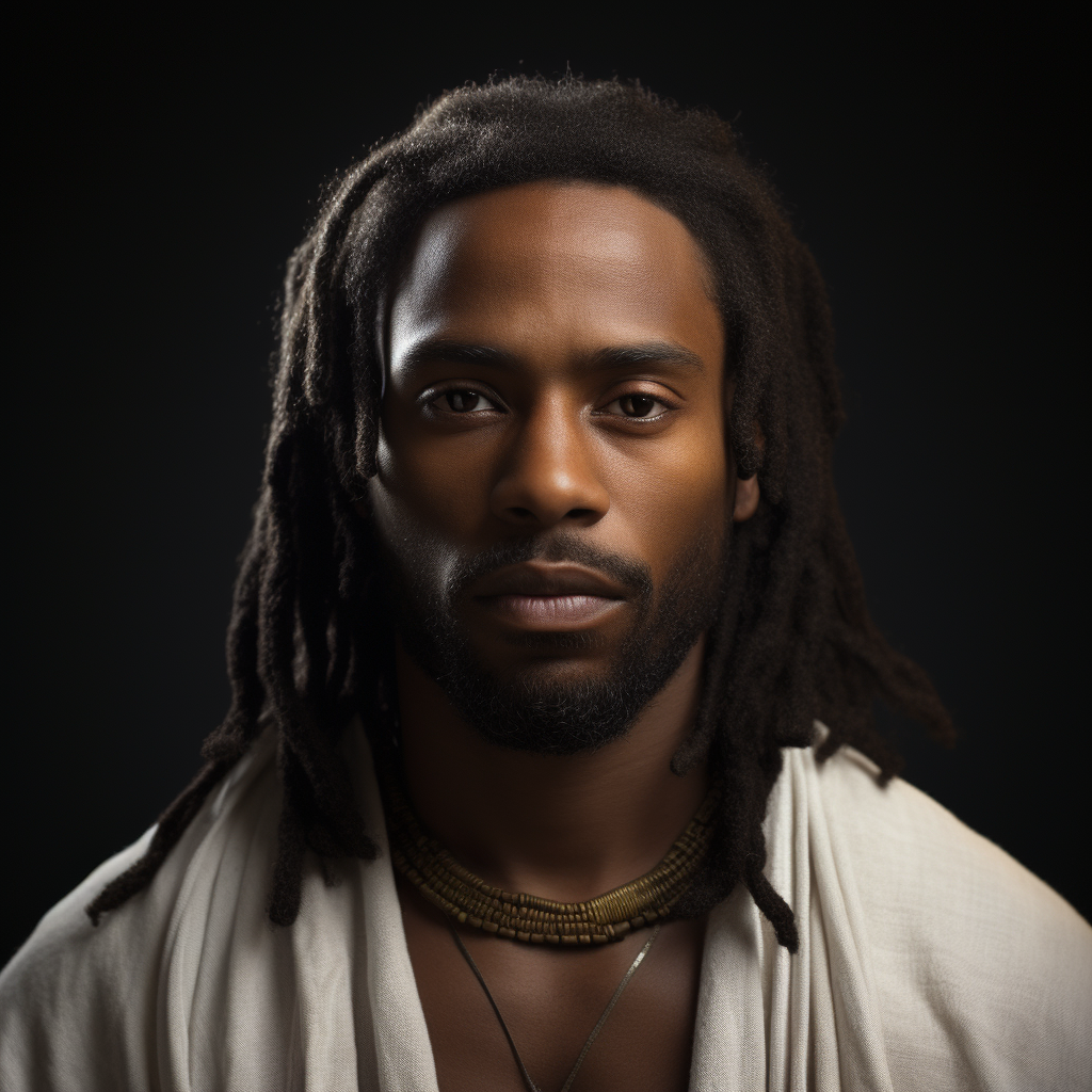 Realistic depiction of Jesus Christ as a black man