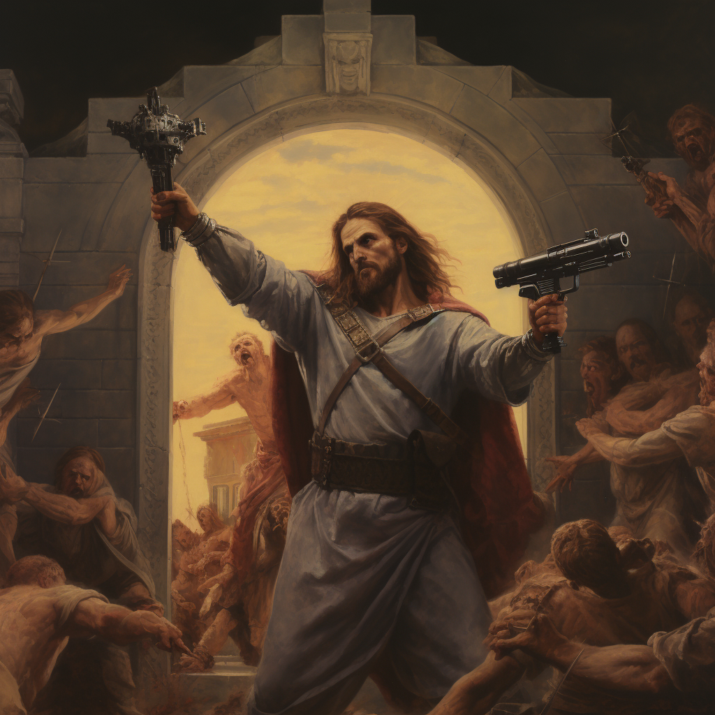 Crucifixion of Jesus on a Glock