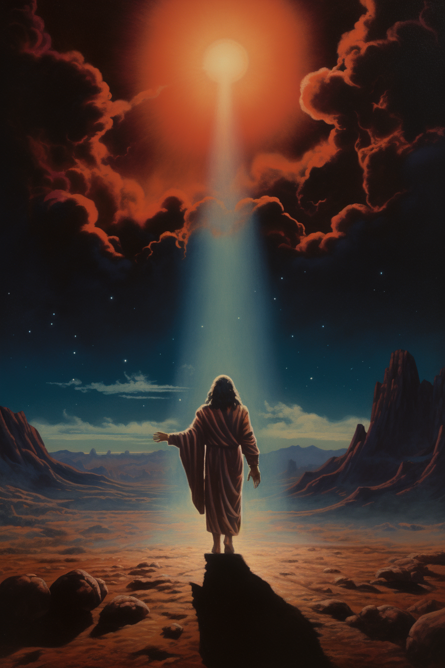 Dark Fantasy Poster of Jesus Christ