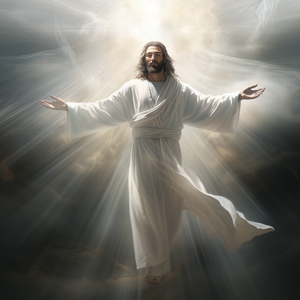 Jesus Christ in Shining White Robes