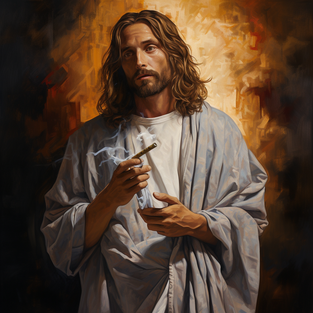 Jesus with Cigarettes