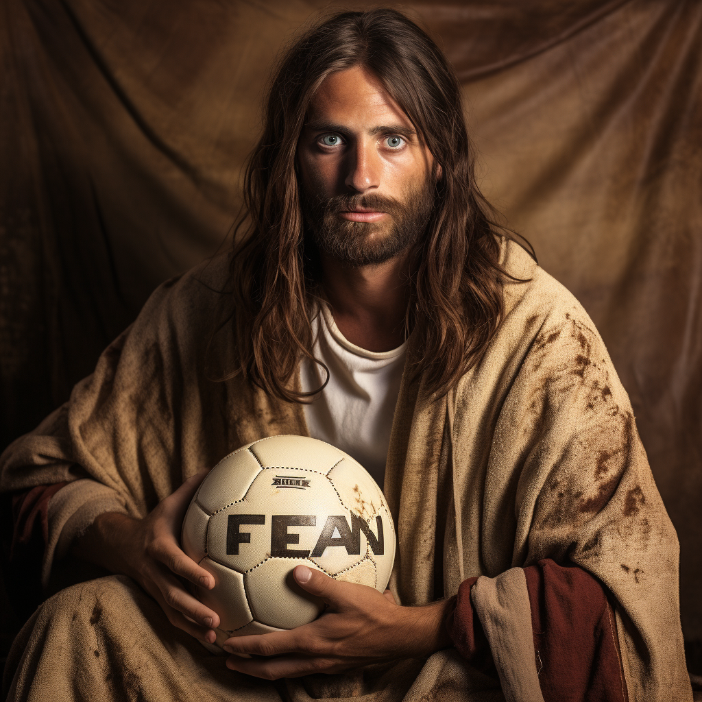 Jesus of Nazareth soccer jersey model