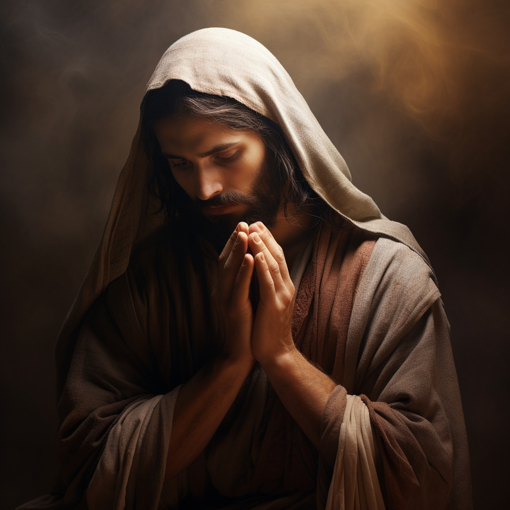 Image of Jesus Praying