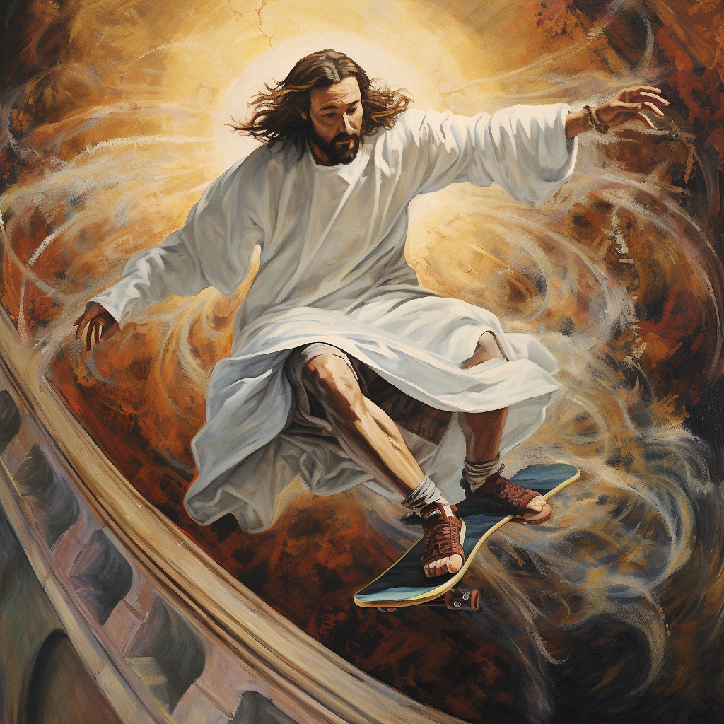 Jesus on Skateboard Renaissance